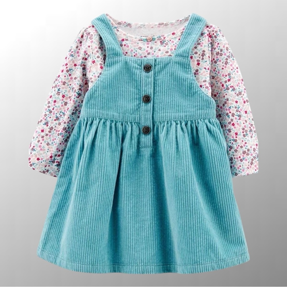 NWOT, Carter’s 2-Piece Bodysuit & Corduroy Skirtall Set / Size: 24 Months